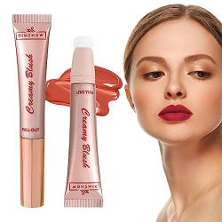 Flüssiger Konturenstab, Glatter, cremiger Liquid Contours Stick mit weichem Applikator, Multifunktionaler Highlighter-Rouge-Konturstift für Dating, Urlaub und tägliches Make-up Fanelod von fanelod