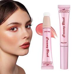 Perlen-Textmarkerstift,Rouge-Cremestift - Mit Schwammkopf-Augen-Highlighter, Perlglanz-Flüssigkeits-Rouge-Cremestift für die Bühnenshow Fanelod von fanelod