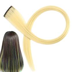 Regenbogen-Haarverlängerungen - Haar-Regenbogen-Haar-Perücke-Verlängerungs-Clip - Lange gerade synthetische Haarteile für Frauen, Kinder, Mädchen Fanelod von fanelod