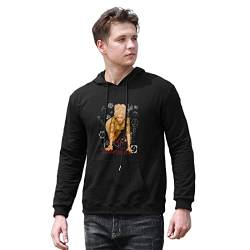 Men's Madonna Re Invention World Tour 2004 Las Vegas Mostra Bianco Giallo Nero Rosso Mens Donne Printed Pullover Hoodies Long Sleeve Hooded Sweatshirt Black 3XL von fangs