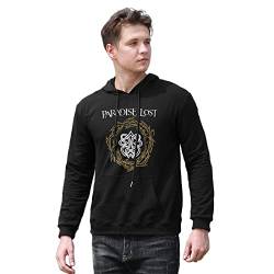 Men's Paradise Lost Vintage Shadow Kings of The Castle Printed Pullover Hoodies Long Sleeve Hooded Sweatshirt Black M von fangs