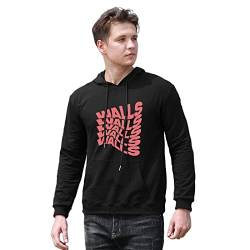 fangs Men's Godsend Louis Tomlinson Merch Printed Pullover Hoodies Long Sleeve Hooded Sweatshirt Black L von fangs