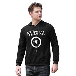 fangs Men's Katatonia Gothic Doom Metal Band Opeth Tiamat Printed Pullover Hoodies Long Sleeve Hooded Sweatshirt Black L von fangs