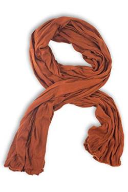fashionchimp ® BASIC-Schal für Damen in angesagten Trendfarben, Jersey-Design (Cognac) von fashionchimp