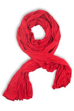 fashionchimp ® BASIC-Schal für Damen in angesagten Trendfarben, Jersey-Design (Rot) von fashionchimp