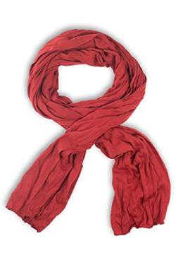 fashionchimp ® BASIC-Schal für Damen in angesagten Trendfarben, Jersey-Design (Winterrot) von fashionchimp