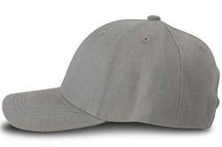 fashionchimp Baseball Basic-Cap in verschiedenen Uni-Farben, Unisex 6-Panel Cap, Kappe (Hellgrau) von fashionchimp