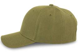 fashionchimp Baseball Basic-Cap in verschiedenen Uni-Farben, Unisex 6-Panel Cap, Kappe (Olivgrün) von fashionchimp