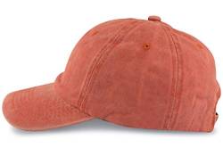 fashionchimp Baseballcap im Vintage Used-Look aus 100% Baumwolle, Unisex Jeans Denim Cap (Orange) von fashionchimp