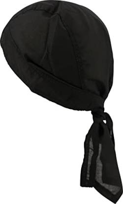 fashionchimp Zandana aus 100% Baumwolle, Bandana-Kopftuch, Bikertuch für Damen und Herren, Muster-Print (Schwarz-Uni) von fashionchimp