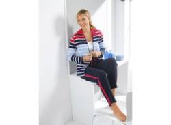 Hausanzug FEEL GOOD Gr. 22/23, bunt (marine, rot, gestreift) Damen Homewear-Sets Hausanzüge von feel good