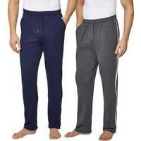 Sieh an! Herren Hosen lang grau-meliert + marine von feel good