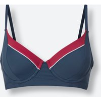 Witt Damen Bikini-Oberteil, dunkelblau-rot von feel good