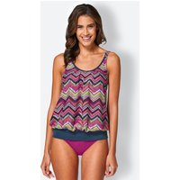 Witt Weiden Damen Oversized-Tankini-Top magenta-gemustert von feel good