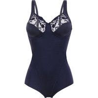 felina Moments Body, bügellos, florale Stickerei, für Damen, blau, 85D von felina