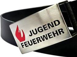 JUGENDFEUERWEHR-Ledergürtel, längenverstellbar feuer1-Edition von feuer1