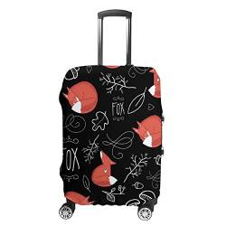 fifbird Sleeping Fox and Luggage Cover Travel Suitcase Protector Elastic Washable Size S, Siehe Abbildung, L, Kofferabdeckung von fifbird