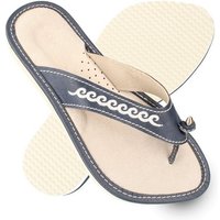 filsko Hübsche Flip Flop Hausschuhe für Damen Hausschuh mit Wellen-Muster von filsko