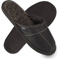 filsko Wolmar Elegante Leder Pantoffeln für Herren Hausschuh Bis Schuhgröße 50! von filsko