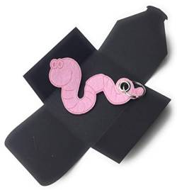 Filz-Schlüsselanhänger Regenwurm (Rosa) als Geschenk - made in germany von filzschneider