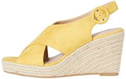 FIND Crossover High Wedge Espadrille, Espadrilles, Gelb (Yellow), 37 EU (4 UK) von find.