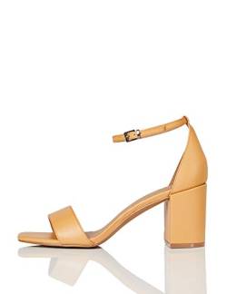 FIND High Block Heel Sandal, Riemchenpumps, Braun (Tan), 37 EU (4 UK) von find.