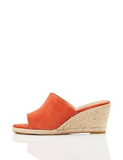 FIND Mule Wedge Leather, Espadrilles, Braun (Terracotta), 39 EU (6 UK) von find.