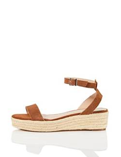 FIND Two Part Suede Espadrille, Espadrilles, Braun (Tan), 41 EU (8 UK) von find.