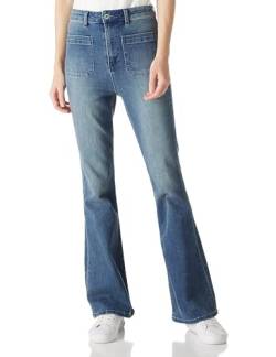 find. Damen Jeans Bootcut,Langgrößen High Waist Stretch Weites Bein Flared Jeans 2XL von find.