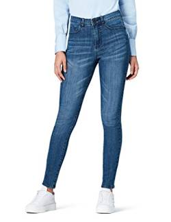 find. Damen Slim Fit Skinny Jeans High Rise DC3375S, Gr. X-Small, Blau (Mid Wash) von find.