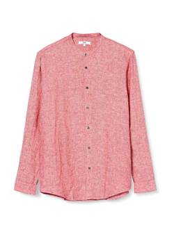 find. Herren Long Sleeve Linen Shirt Herrenhemden, rot von find.