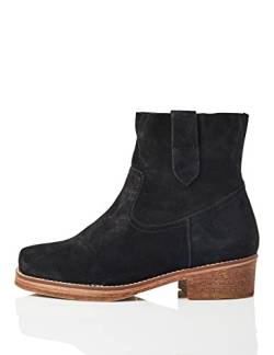 find. Pull on Leather, Cowboystiefel, Schwarz (Black), 38 EU (5 UK) von find.