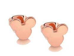 findout Damen 14K Rose Gold vergoldet Titan Stahl einfach 9,5 mm Micki Maus Ohrringe, Geschenk für Frauen Mädchen (f1768) von findout rose