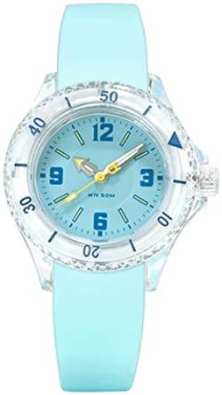 Analog Kinderuhr Mädchen Jungen Armbanduhr mit Silikonarmband 5ATM Wasserdicht Sport Uhr Damen Klein Bunt Candy Farbe von findtime