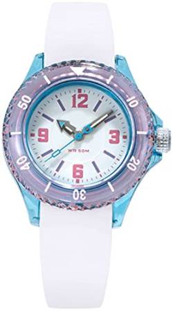 Analog Kinderuhr Mädchen Jungen Armbanduhr mit Silikonarmband 5ATM Wasserdicht Sport Uhr Damen Klein Bunt Candy Farbe von findtime