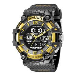 Digital Uhr Herren Sportlich Herrenuhren Digitaluhr Armbanduhr für Jungen Watches for Men Militär Tactical Watch Military Stoppuhr Sport Outdoor 5 ATM Wasserdicht Chronograph Wecker Sportuhr Männer von findtime