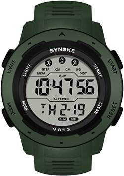 Digitale Armbanduhr Herren Militär Uhr Outdoor Große Herrenuhr mit digitaler Stoppuhr LED Licht Datum 50M wasserdichte Multifunktional Tactical Digital Sport Uhren für Männer Jungen von findtime