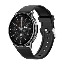 Herren-Smartwatch, Fitness-Armbanduhr für Herren/Damen, Bluetooth-Anrufzifferblatt/Herzfrequenz/VC32, Blutsauerstoff/Blutdruck/Schlaf/weibliche Gesundheitsmonitor, kompatibel mit Android iOS, Schwarz von findtime