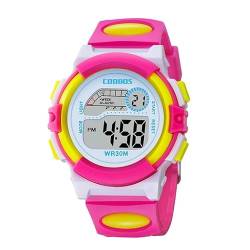 Jungen Digitaluhr Kinder Jungen Teenager Outdoor Sport Multifunktion Wasserdicht LED Licht Kalender Datum mit Silikonband, Gurt von findtime