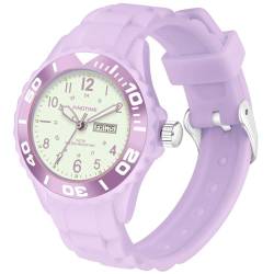 Kinderuhr Junge Armbanduhr Kinder Junge Uhr Kinder Uhren für Jungs Kinder Uhren Mädchen Uhr Jungen 12 Jahre mit Leuchtenden Zeigern für die Dunkelheit, Lilac Purple von findtime