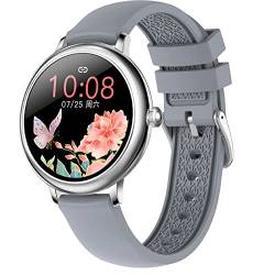 Smartwatch für Damen, 2022, SMS-Anruf, Smartwatch, für Damen, Smartwatch, wasserdicht, für Android iOS, 26 Funktionen, Herzfrequenz, Schrittzähler, Kalorien, silber von findtime