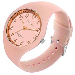 Uhr Damen Armbanduhr Jelly Süßigkeiten Farbe Buntfarbig Frauen Uhren Analog Quarz Damenuhr mit Silikonarmband Wasserdicht Sportuhr für Mädchen Kinderuhr Junge Uhren Kids Watch von findtime