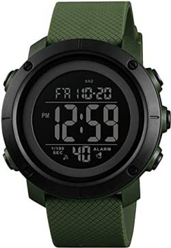 findtime 5 ATM Wasserdicht Armbanduhr Digital Uhren Herren Männer Sport Outdoor LED Hintergrundbeleuchtung Duale Zeitzone Stoppuhr Countdown Wecker von findtime