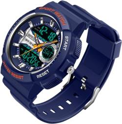 findtime Armbanduhr Damen Digital Wasserdicht Blau Digitale Coole Uhren für Jugendliche Mädchen Jungen Teenager Kinder Kinderuhr mit Wechselbares Silikonarmband Stoppuhr von findtime