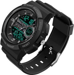 findtime Armbanduhr Damen Digital Wasserdicht Schwarz Digitale Coole Uhren für Jugendliche Mädchen Jungen Teenager Kinder Kinderuhr mit Wechselbares Silikonarmband Stoppuhr von findtime