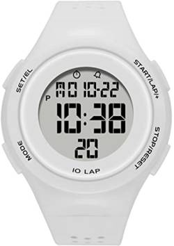 findtime Armbanduhr Digital Sport Uhren Unsix Digitaluhr mit Alarm Kalender Stoppuhr LED 12/24-Stundenanzeige 5ATM wasserdichte Armbanduhr für Herren Damen Teenager von findtime