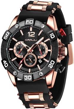 findtime Armbanduhr Herren Chronograph Militär Luxus Uhren Herren Kalender Leuchtzeiger 3ATM Wasserdicht Fashion Busines Sport Analog Quarz Uhr Männer Outdoor Designer von findtime