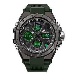 findtime Herren Digitaluhr Militär Sportuhren Tactical Armbanduhr Military Watch Uhr Sportuhr Outdoor Digital 5 ATM Wasserdicht Uhren Männer Stoppuhr Kalender Wecker Countdown Datum von findtime