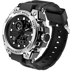 findtime Herren Militär Uhr Digital Sportuhr Outdoor Chronograph Analog Armbanduhr Stoppuhr 3 ATM Wasserdicht Tactical Watch Wecker Kalender Datum Uhren Männer von findtime