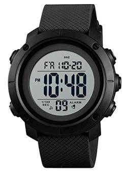 findtime Militär Uhr Herren Digitaluhr Outdoor Sportuhr Tactical Watch Military 5 ATM Wasserdicht Stoppuhr Sport Männer Junge Armbanduhr 12/24H Wecker Alarm LED Kalender Countdown Chronograph Herren von findtime